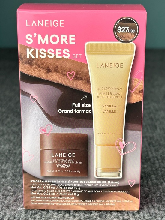 LANEIGE Other - LANEIGE S'more Kisses Set Lip Glowy Balm VANILLA & Lip Sleeping Mask CHOCOLATE 🍫